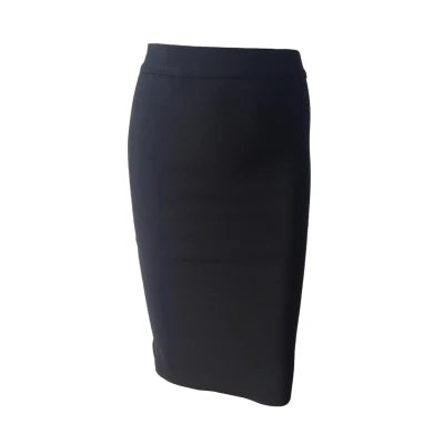 S-2XL Black/Beige Color Luxury Women Solid Nude Sexy Tight Bandage Midi Skirt Knitted Sweet Designer Bodycon Pencil Skirt Evening Business Dinner Office Lady Clothing Supplies.
