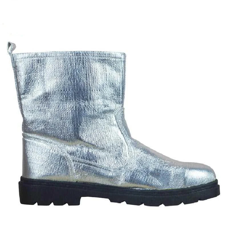 NEW 1000 Degree 39-44 Optional Size Heat Fire-Resistant Composite Aluminum Foil Insulating Fire Fighting Safety Boots Heat Proof Shoes High Temperature Work Thermal Radiation Protect