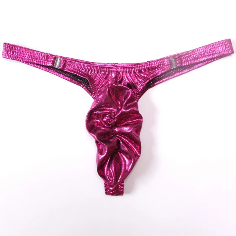hot Mens Lingerie Gay Jockstrap Tanga Thong Men Shiny Ruched Pouch Panties G-string Thong Bikini Underwear for Men