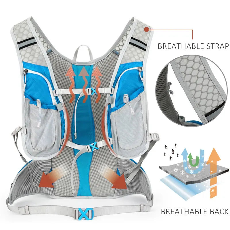 NEW 20L Large Capacity 8 Colors Hot Waterproof Men Women Running Backpack Outdoor Sports Trail Racing Hiking Marathon Fitness Hydration Vest Pack