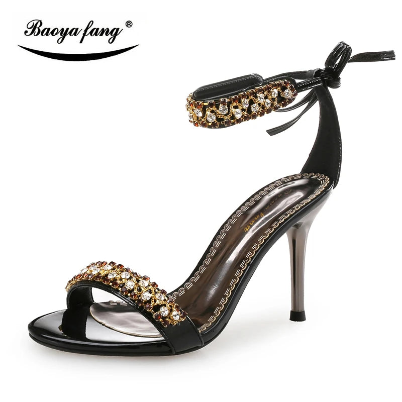 Low-Price Sales are Limited NEW Women Summer Luxury Crystal Tassels Sandals 9CM High heels Evening Beach Party Shoes with Handbags Bride Wedding Shoes Ladies Luxury Fashion Apparel Accessories Clothing Supplies