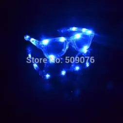 NEW 6/12 PCS Set Glow in the Dark Light Up Led Flashing Glasses EDM EDC Rave Party Bar Night Clubwear Eyewear Accessory Luminous Sunglasses