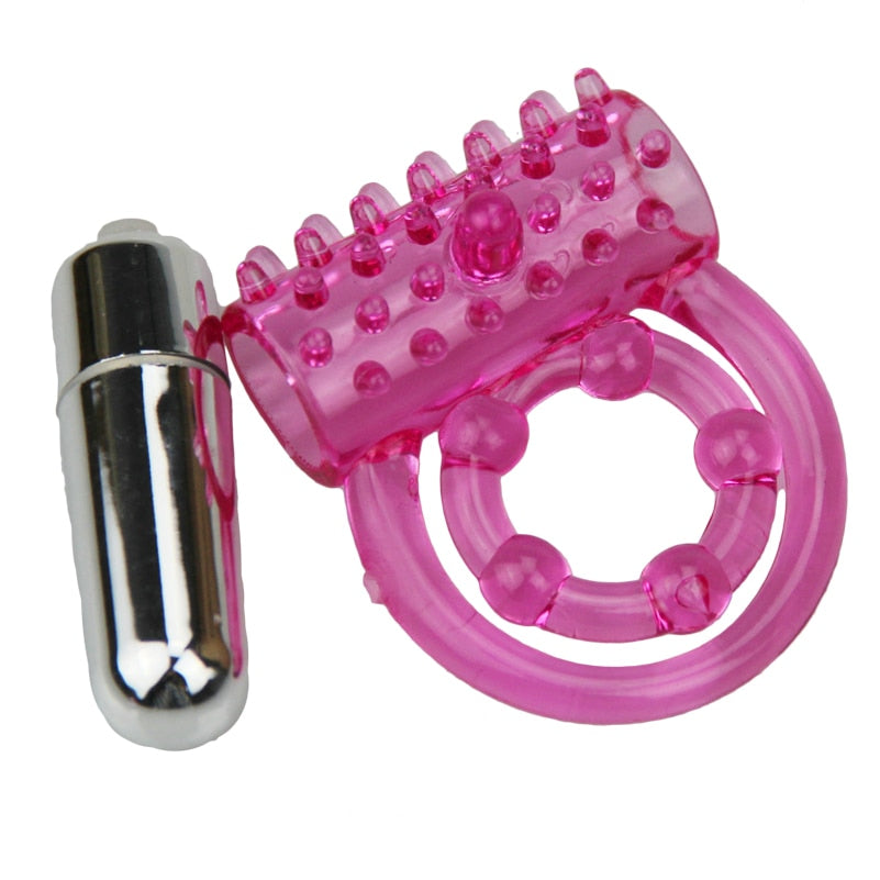 Lasting Vibrators Rings Double CockRing Delay Premature Ejaculation Penis Ball Loop 2Locked Sex Toys Product for Men