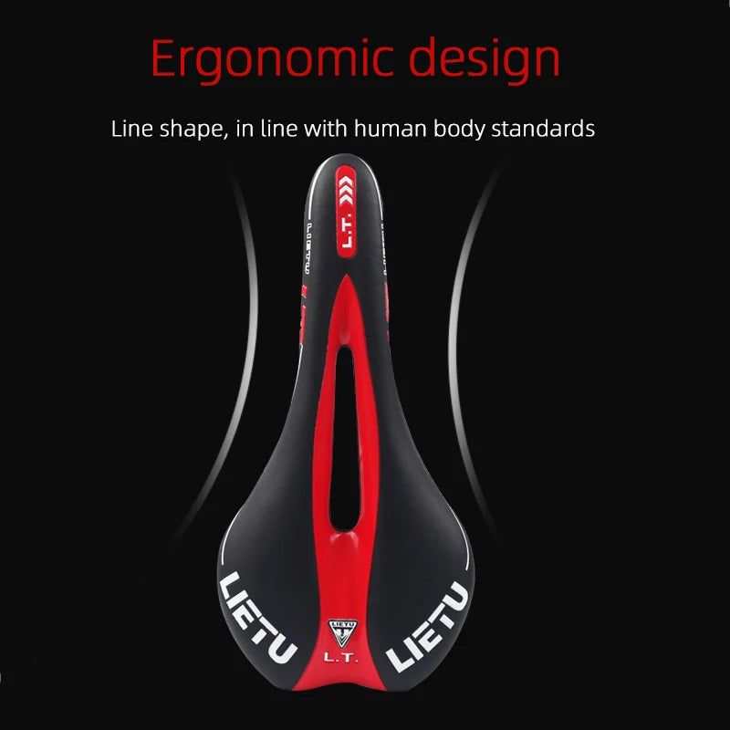 NEW Arrivals 12 Colors Bicycle Carbon Fiber Saddle MTB Road Bike Cycling Silicone Skid-Proof Saddle Seat Silica Gel Cushion Seat Leather Front Seat Mat Bicycles Accessories