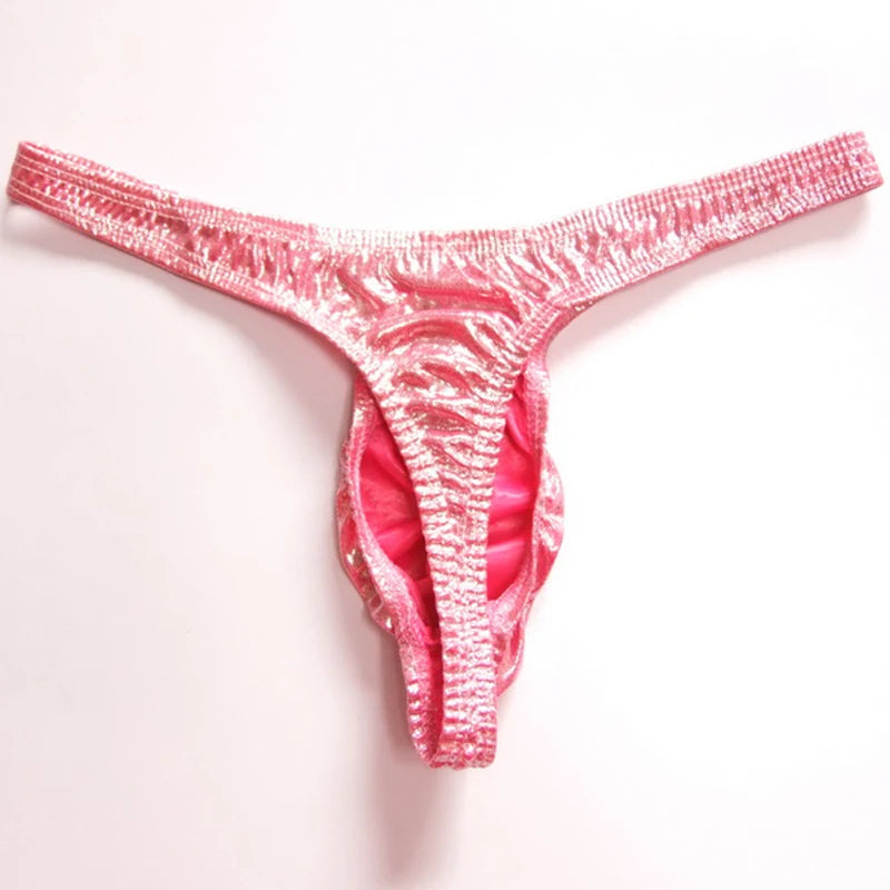 hot Mens Lingerie Gay Jockstrap Tanga Thong Men Shiny Ruched Pouch Panties G-string Thong Bikini Underwear for Men