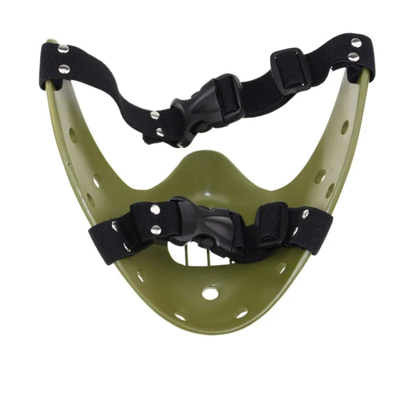 Hannibal Masks Horror Hannibal Lecter The Silence of The Lambs Masquerade Cosplay Party Halloween Mask Scary Ogre Resin Masque