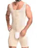 S-3XL Plus Size Black/Skin Color Men's Custom Shapewear Butt Lifting Bodysuit SU729# Male Slimming Full Body Shapewear Open Crotch Male Tight Shaping Underwear