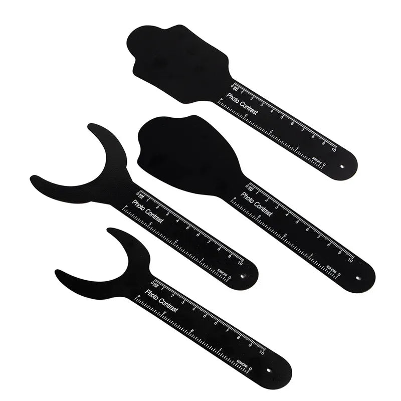 6Pcs/Set Dentist Dental Photo Contrast Black Background Board Autoclavable Dental Contrast Intraoral Photographic Mirror
