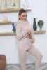 5 Colors New Design Fashion Women's Wool Tracksuit Cashmere Lounge Sweater and Pants Set With Real Fox Fur Collar Outdoor Workout Winter Warm Home Wear Women Apparel Supplies Clothing Sets