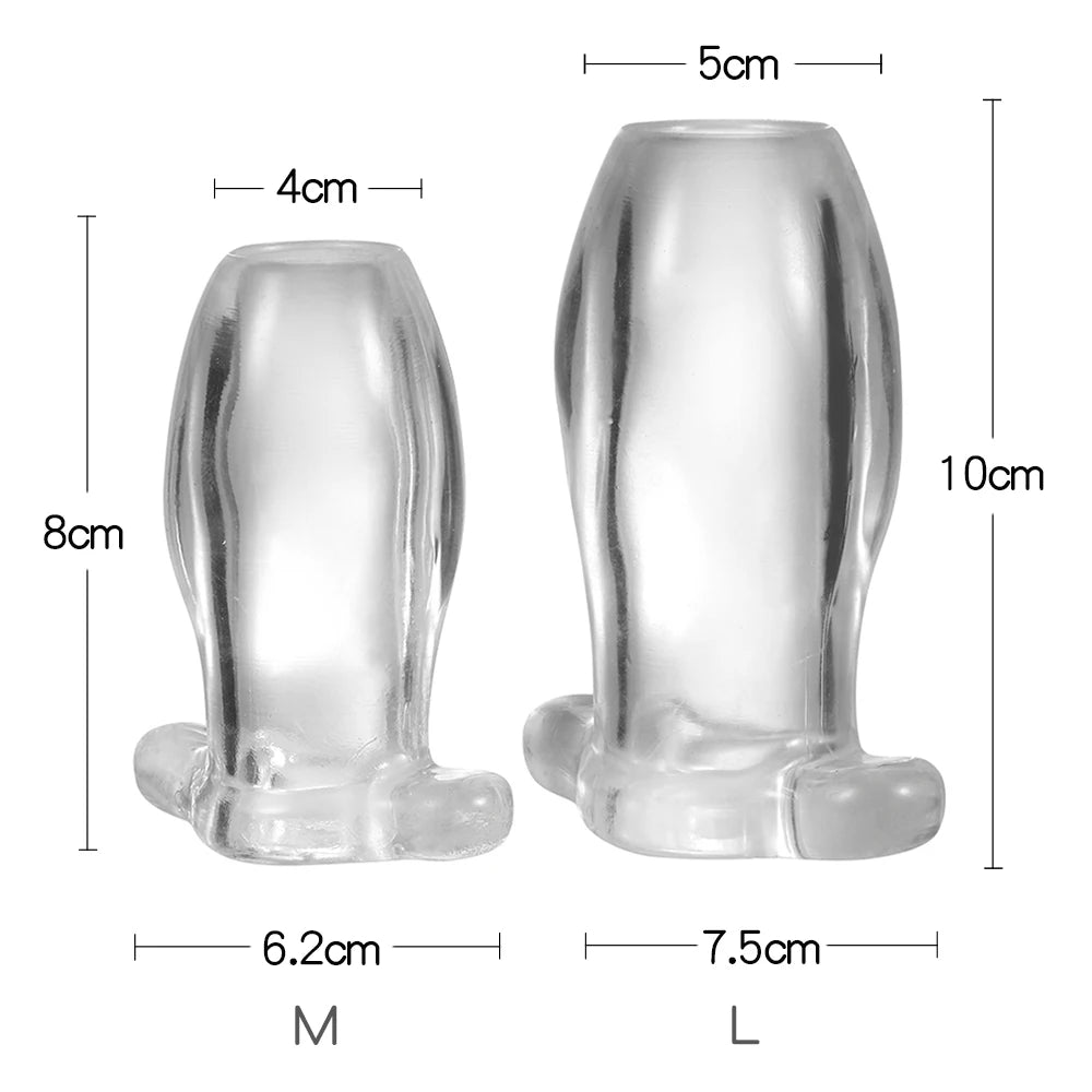 Hollow Butt Plugs Anal Plug Dilator Tunnel Cleaning Expansion Masturbator Anchor Shower Enema Prostate Massager Intimate Goods