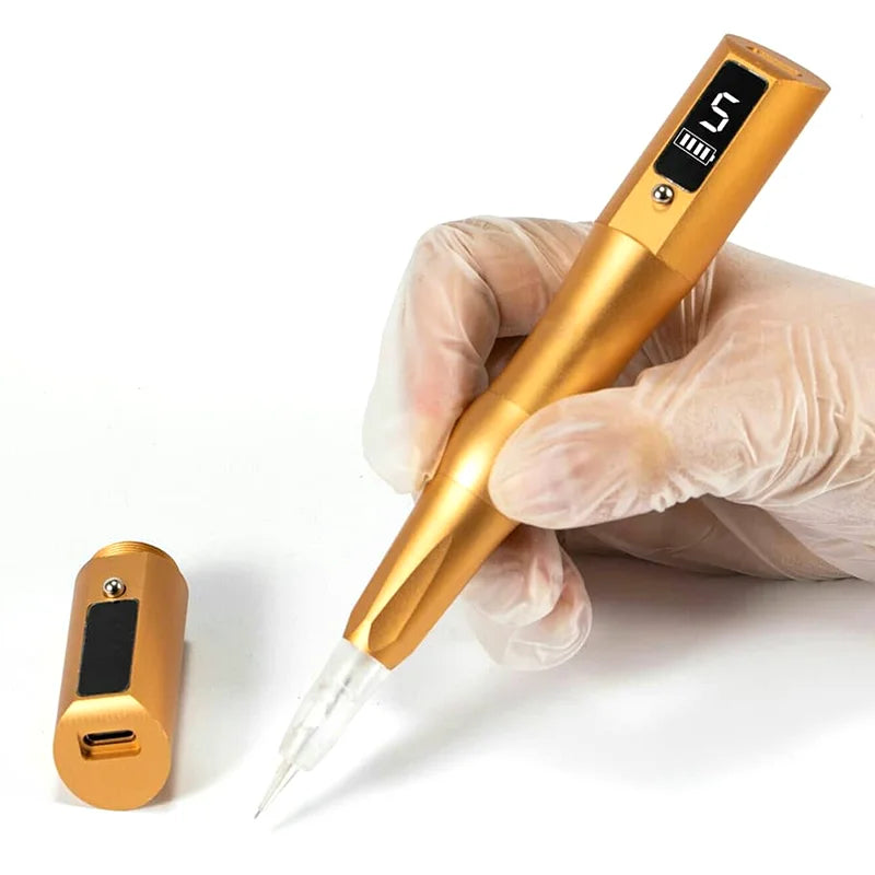 NEW Arrivals Wireless Tattoo Machine PMU Pen Professional Permanent Makeup Microblading Eyebrow Lip For Body Art Tool With Cartridge Needles