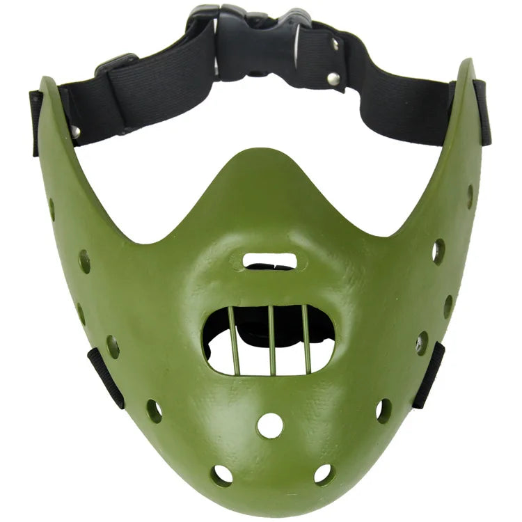 Hannibal Masks Horror Hannibal Scary Resin Lecter The Silence of The Lambs Masquerade Cosplay Party Halloween Mask 3 Colors