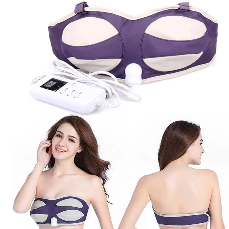 NEW Arrivals EMS Bra Shape Electric Breast Massager Heated Vibration Massage Therapy Treatment For Fuller Firmer & Rounder Corrector Breasts Enhancer Health care Body Care Supplies