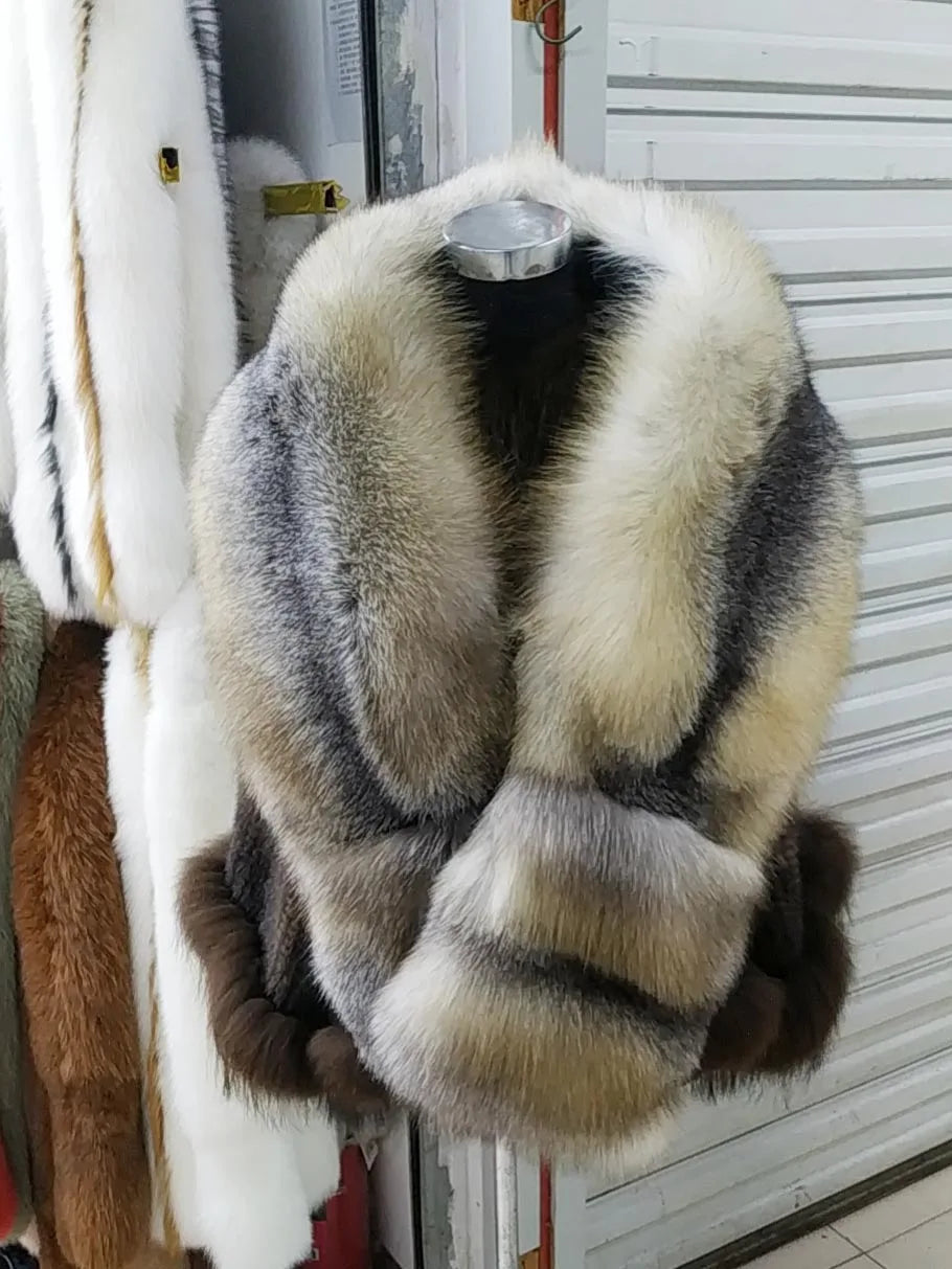 NEW Arrivals 5 Colors 160cmx25cm Luxury 100% Real Fox Fur Scarf, Big Skin Scarf, Natural Fox Fur Stole, Genuine Fox Fur Shawl, Pocket Fashion Evening Party Ladies Luxury Fashion Apparel Accessories