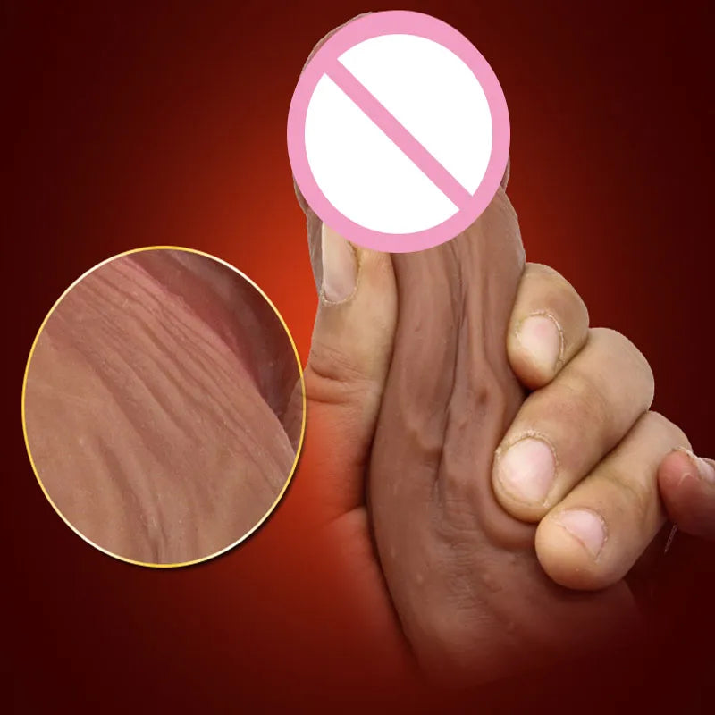 Huge Realistic Dildo Silicone Penis Dong with Suction Cup for Women Masturbation Lesbain Adult Sex Toy
