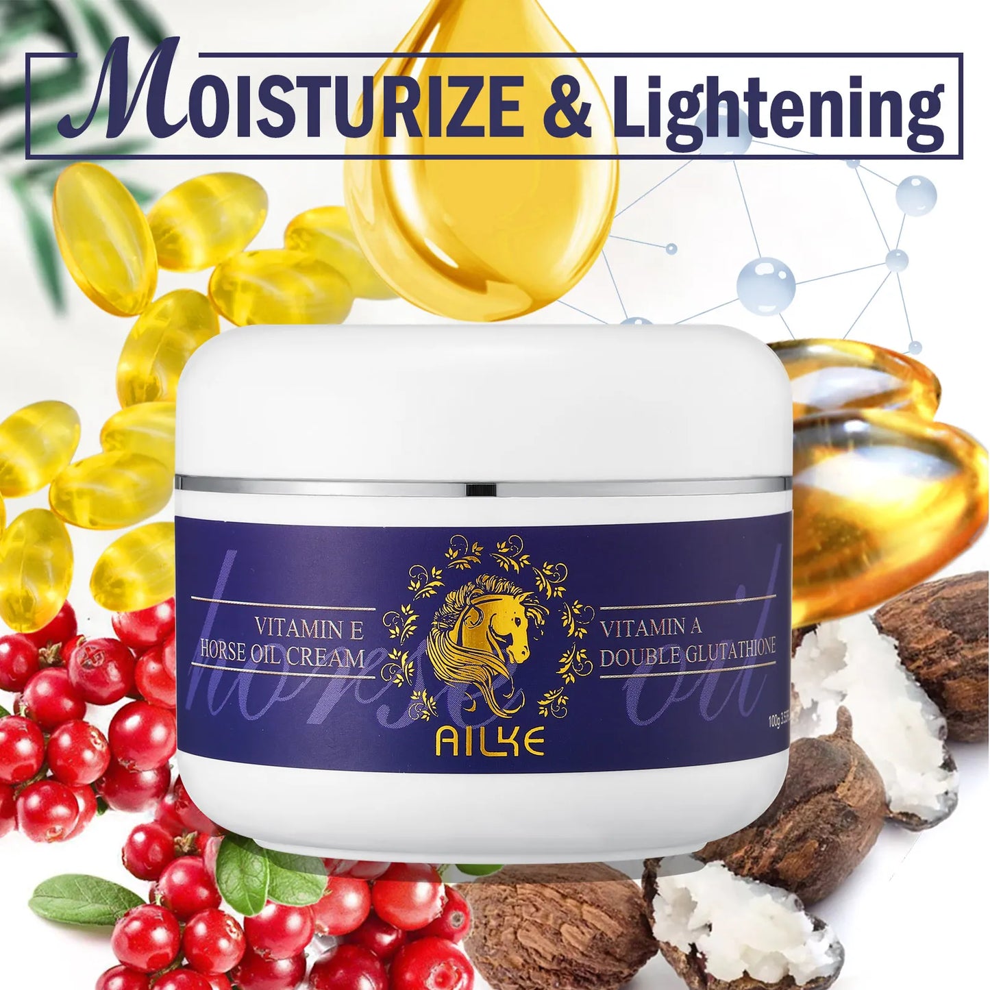 AILKE Glutathione 5-in-1 Women Skin Care Kit, With Body Lotion, Serum, Dark Spot Removal Cream, Body Cream, Brightening Soap