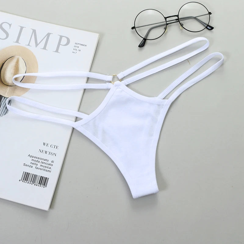 Sexy Women Cotton G String Thongs Low Waist Seamless Female Underpants Comfortable Ladies Underwear Lingerie Panties T-back Hot