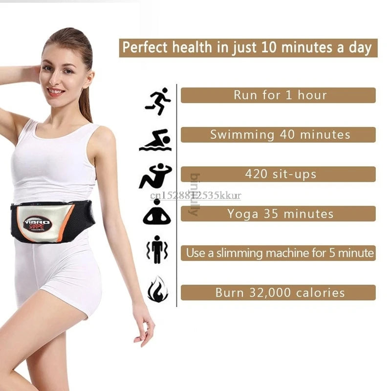 NEW Electric Heating Vibrating Slimming Belt Vibration Massager Belt Relax Tone Vibrating Fat Burner Weight Loss Body Wraps Body Care Devices Supplies Health Care Products