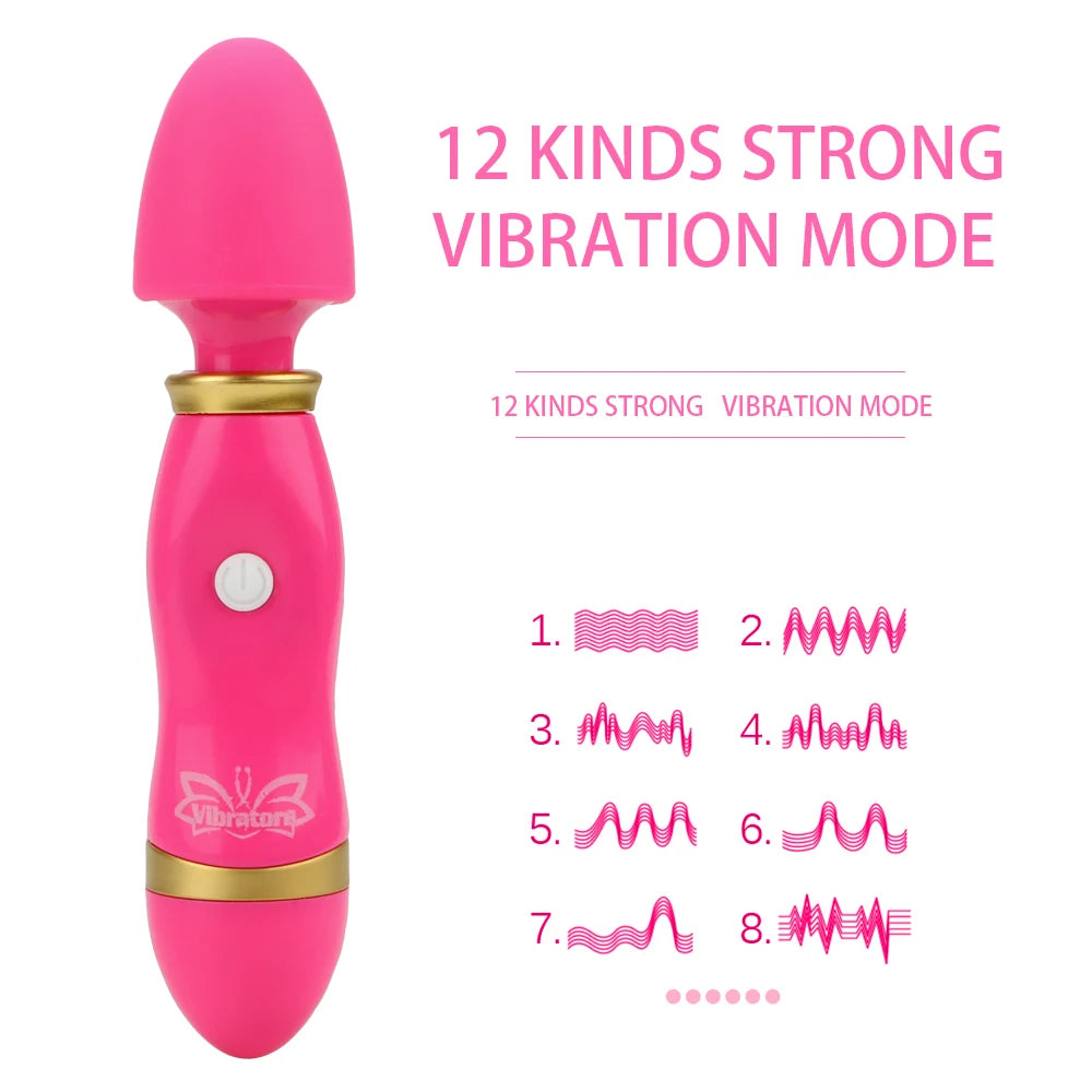 OLO Female Masturbation Magic Rod AV Stick G-spot Vibrator Clitoris Stimulate Adult Products 12 Speed Sex Toys for Women