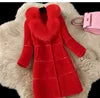 HOT SALE Black/Gray/Red Color S-5XL Plus Size Women's Luxury Fur Coats Winter Fashion Gray Women Fur Jacket Thick Warm Outerwear Faux Fox Fur Casual Cotton Lining Snow Boots Knitted Ladies Winter Fashion Apparel Supplies