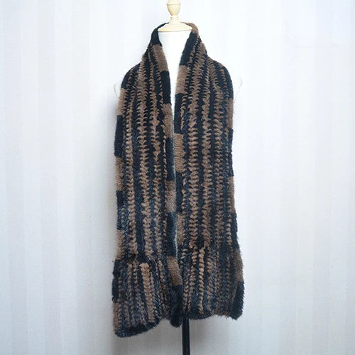 NEW Arrivals Lady Luxury Authentic Real Mink Fur Shawl Scarf Winter 100%Natural Women Mink Fur Real Scarf Shawl Fashion Genuine Mink Fur Ponchos Girls Ladies Luxury Fashion Apparel Accessories Clothing Supplies