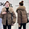 Boutique Gala HOT SALE Black/Brown Color Girls Winter Warm Outfits New Style Fashionable Temperament Lapel Versatile Casual Women's Jacket Fur Collar Coats Women Winter Clothing Supplies