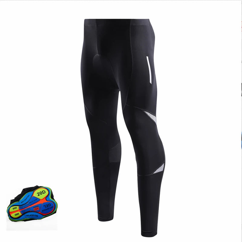 Cycling Bibs Trousers Mountain Bike Breathable Comfortable Men's Gel Padded Bike Tights Triathlon Man Pro Licra Bicycle Pants