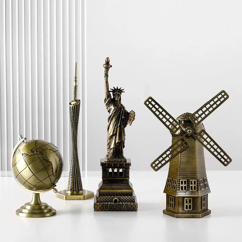 NEW Arrivals Statue of Liberty Graduation Gift Desktop Creative Home Living Room Decoration Ornaments Room Wine Cabinet Pisa Tower Crafts Home Office Decoration Supplies