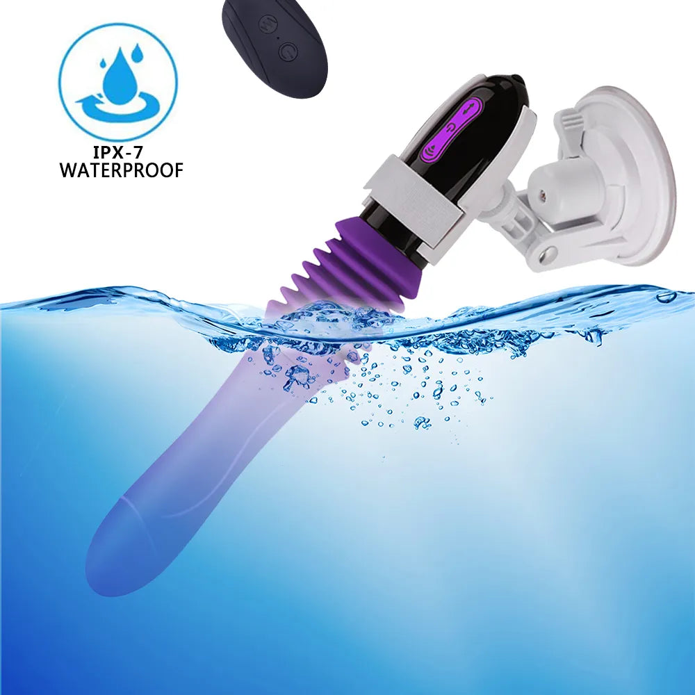 Thrusting Dildo Vibrator Automatic G Spot Vibrator Suction Cup Sex Toy For Women Hand-Free Sex Fun Anal Vibrator Massage Orgasm