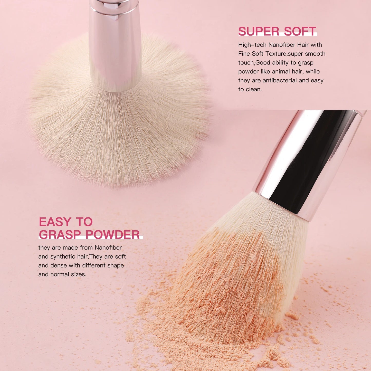 Black Makeup brushes set Professional Natural goat hair brushes Foundation Powder Contour Eyeshadow make up brushes