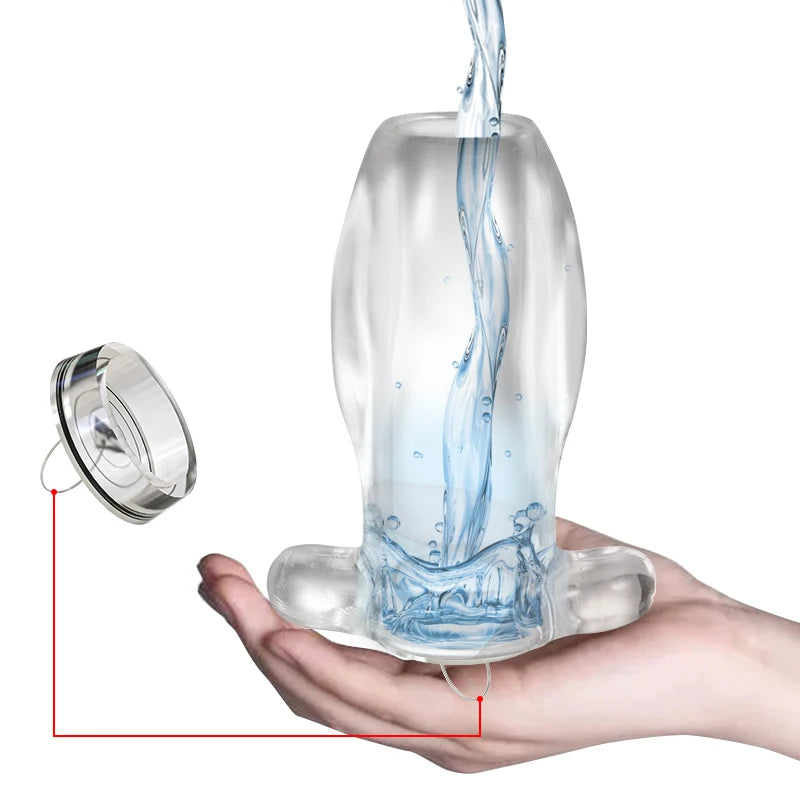 Hollow Butt Plugs Anal Plug Dilator Tunnel Cleaning Expansion Masturbator Anchor Shower Enema Prostate Massager Intimate Goods