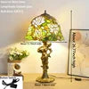 Villa Home Luxury Tiffany Lamps 16 Inch Wide Stained Glass Lampshade Bedroom Bedside Lamp, Bar Study, Living Room Decoration Desk Lamp Lights