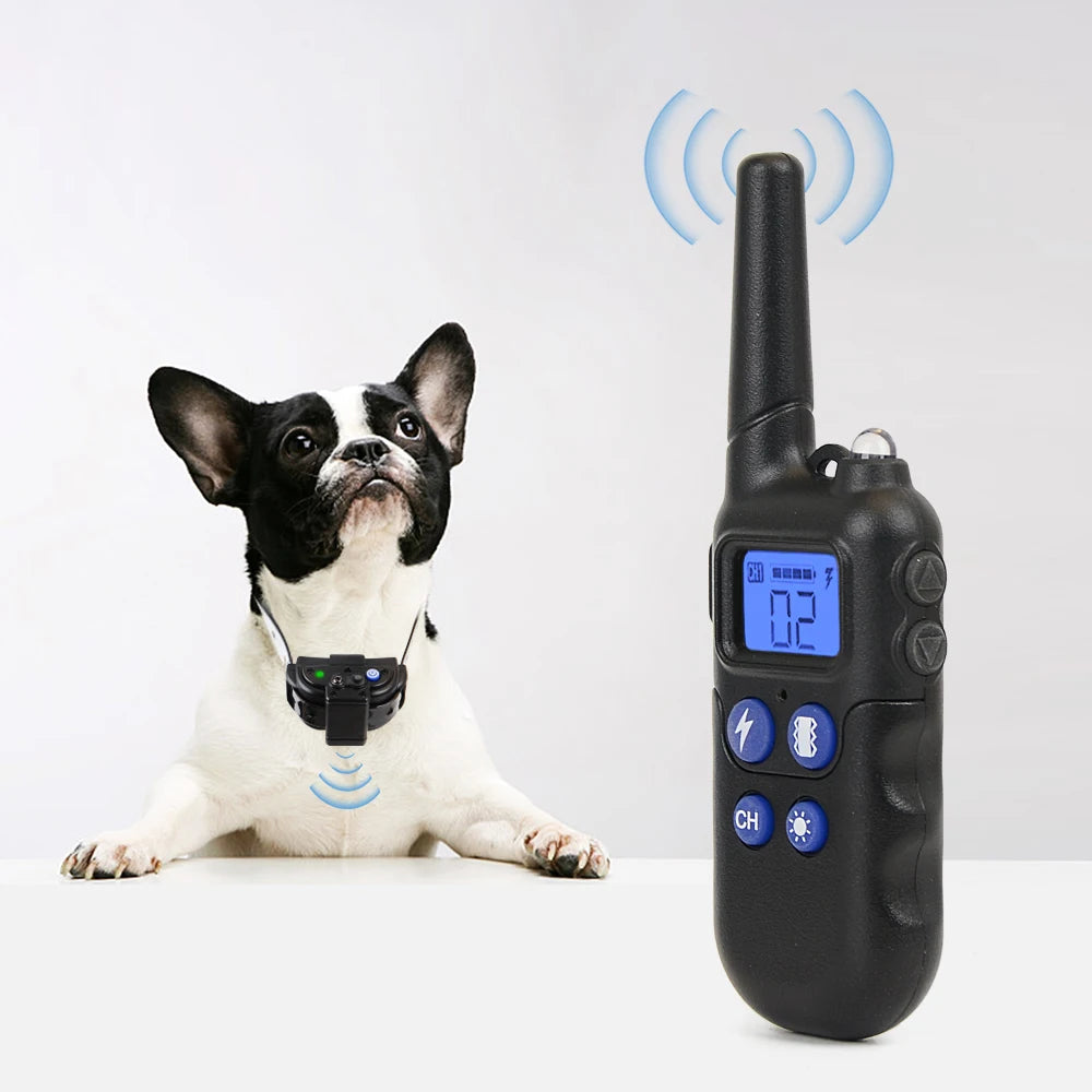 NEW Arrivals 2Km 1-2-3PCS Set Dog Training Collar With Walkie-Talkie Rechargeable Dog Shock Vibration Beep Waterproof Training Collars for Large Small Dog Pets Supplies
