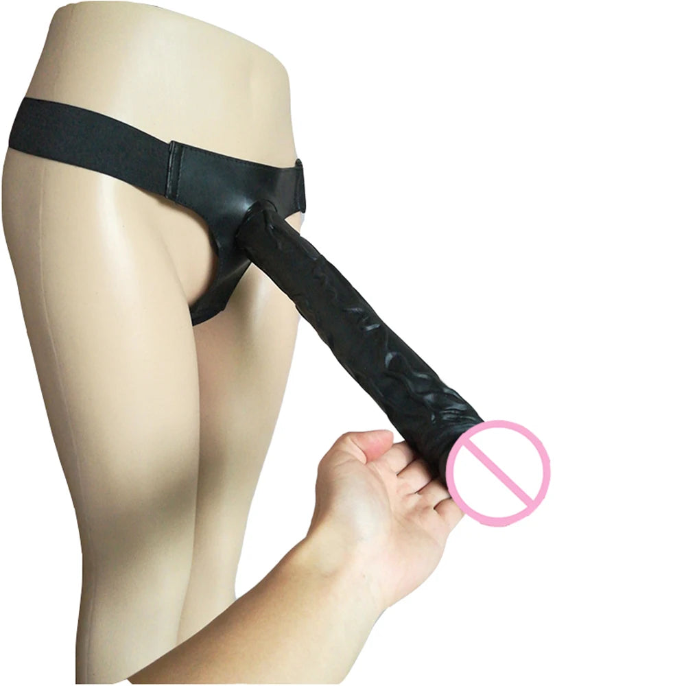 14 inch Strap On Dildo Super Huge Dildo Horse Big Cock Sex Toys Soft Strap on Giant Huge Long Dick Leather Strap on Harness