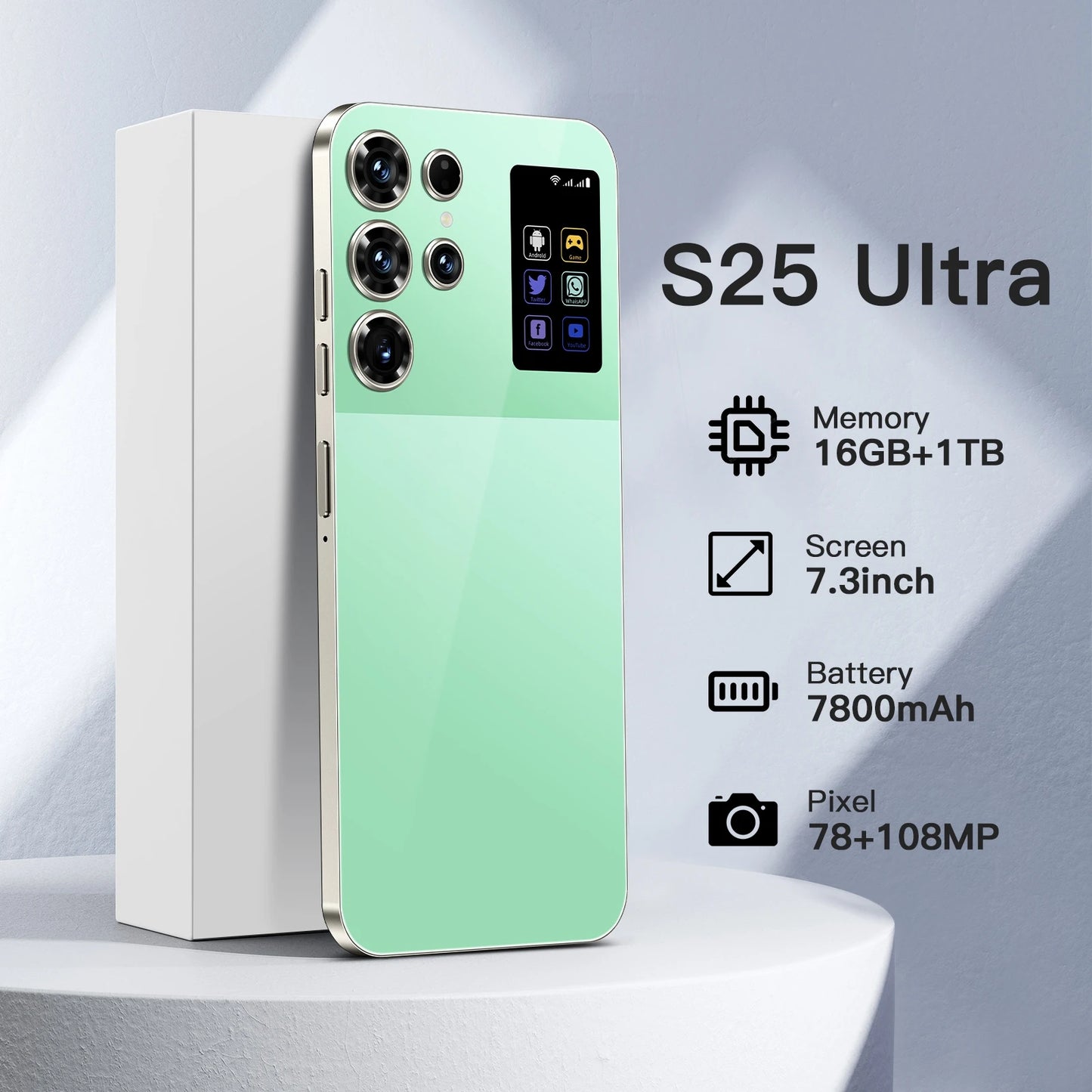 The Best Price 5G Smartphones S25 Ultra Android Telephone 16G+1TB HD Dual SIM Big Screen Global Version Unlocked Phones