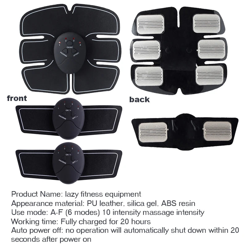 NEW Arrivals EMS Smart Hip Trainer Battery Muscle Stimulator Buttock Abdomen Pad Arm Leg Toner Fitness Body Shaper Unisex Workout Equipment + 50PCS Gel Set