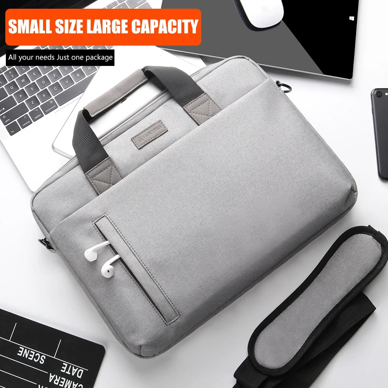 Laptop Bag Case 13.3 14 15.6 17.3 inch Waterproof Notebook Bag for Mac Book Air Pro 13 15 Computer Shoulder Handbag Briefcase Bags