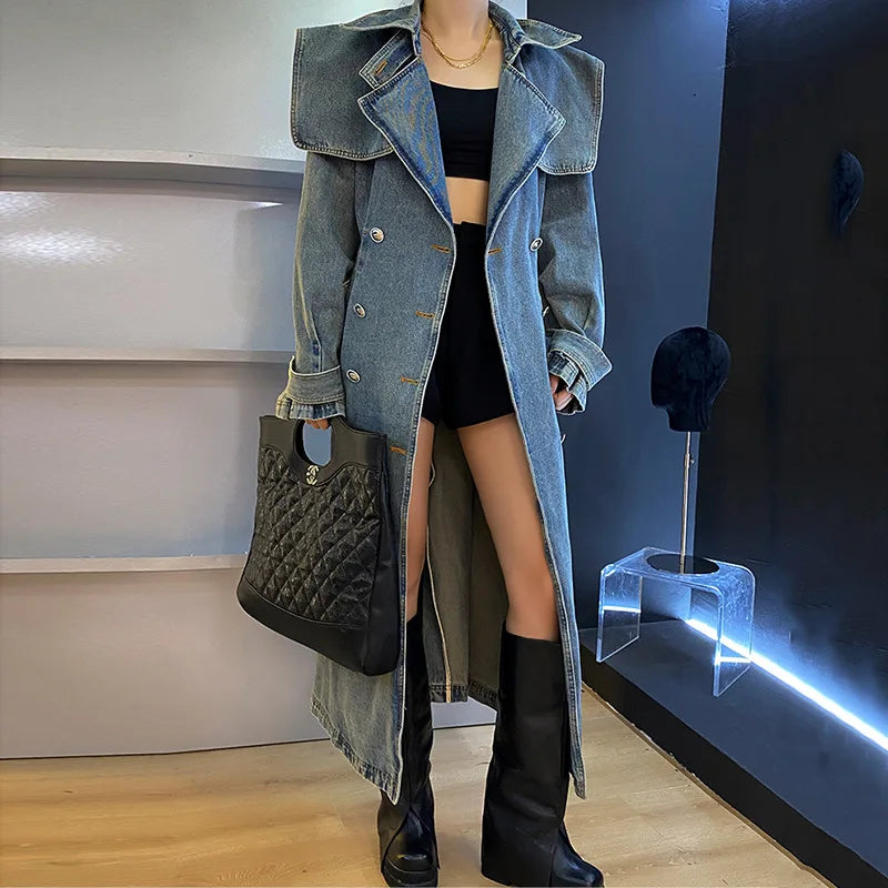 NEW Arrivals Top Quality Casual Women Fashion Streetwear Long Sleeve Jeans Denim Jacket Coats Ladies C asual Clothing Supplies