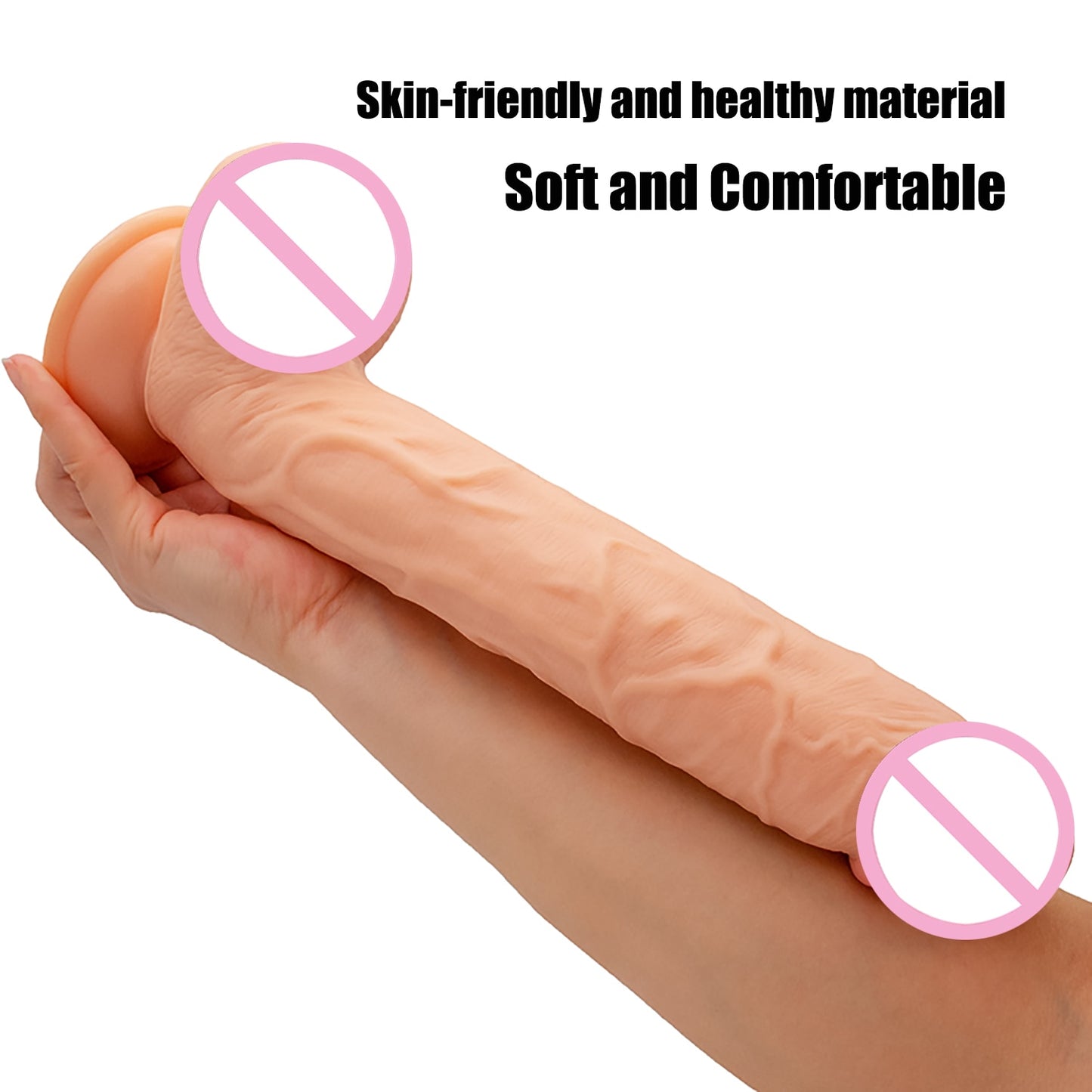 29CM*5CM Oversized Realistic Dildos Soft Skin Feeling Huge Penis Erotic Big Dick Long Phallus Sex Toys for Women Masturbation