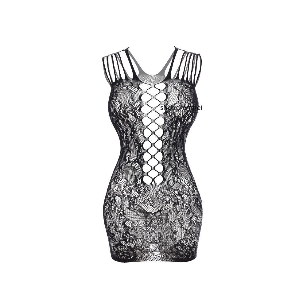 Sissy Sleepwear Men's Nightdress Multi Shoulder Strap Lingerie Male Underwear Mini Dress for Man Gay Fishnet Seductive Babydolls