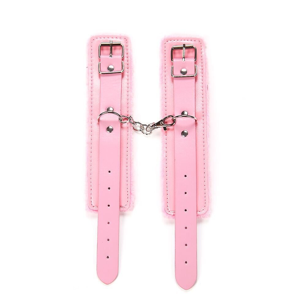 Candiway Pink Series Premium Leather BDSM Bondage Restraint Tool Adult Bedroom Sex Products For Couple