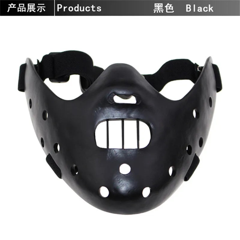 Hannibal Masks Horror Hannibal Lecter The Silence of The Lambs Masquerade Cosplay Party Halloween Mask Scary Ogre Resin Masque