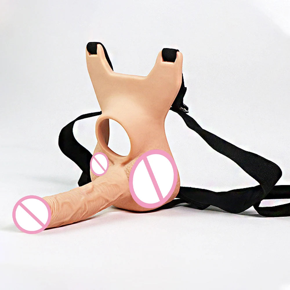 Strap On Penis Pants for Men Strap-on Dildo Vibrator for Lesbians Double Dildos Realistic Vibrating Egg Sex Toys for Couples Gay