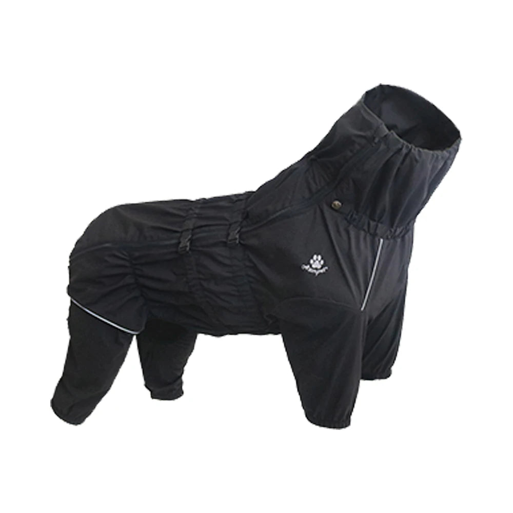 NEW S-5XL Plus Size Black/Red Waterproof Pet Dog Outdoor Jacket Clothes Winter Warm Coat Big Jumpsuit Reflective Raincoat For Small Medium Large Dogs Clothing Accessories Pets Supplies
