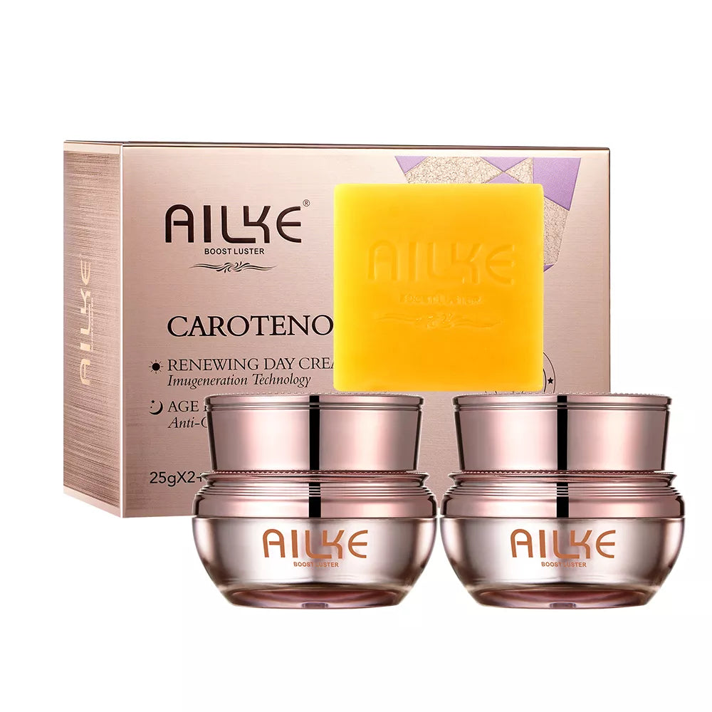 AILKE Whitening Anti-wrinkle Facial Cream, With Natural Carotene Lightening Nourishing Anti-aging Skin Care Cosmetics