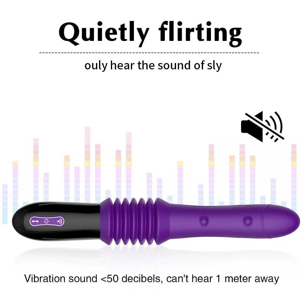 Thrusting Dildo Vibrator Automatic G Spot Vibrator Suction Cup Sex Toy For Women Hand-Free Sex Fun Anal Vibrator Massage Orgasm