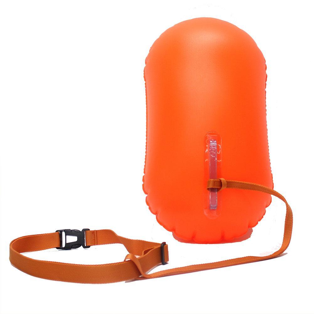 NEW Swim Safe Buoy Tow Floats Inflatable Life Saving Swim Buoy PVC Inflated Air Drying Bag Drift Bag For Home Swimming Pool Open Water Beach Swimming Training Swimming Accessories