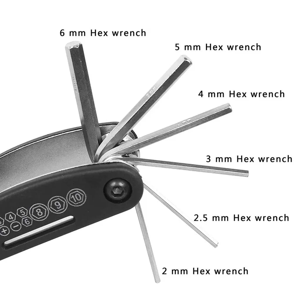 NEW Arrivals 16 in 1 Set Portable Bicycle Repair Tools Kit Hex Wrench Nut Tire Screwdriver Motorcycle Bicycle Repair Tools