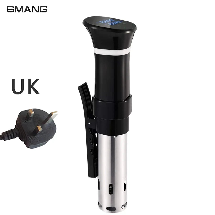 UK/EU Sous Vide WI-FI 1100W High-Power with Slow Cooker Function 99-Hour Timer & Precision Vacuum Cooking, ±0.1°C Temperature Control Home Appliances Kitchen Cooking Accessories