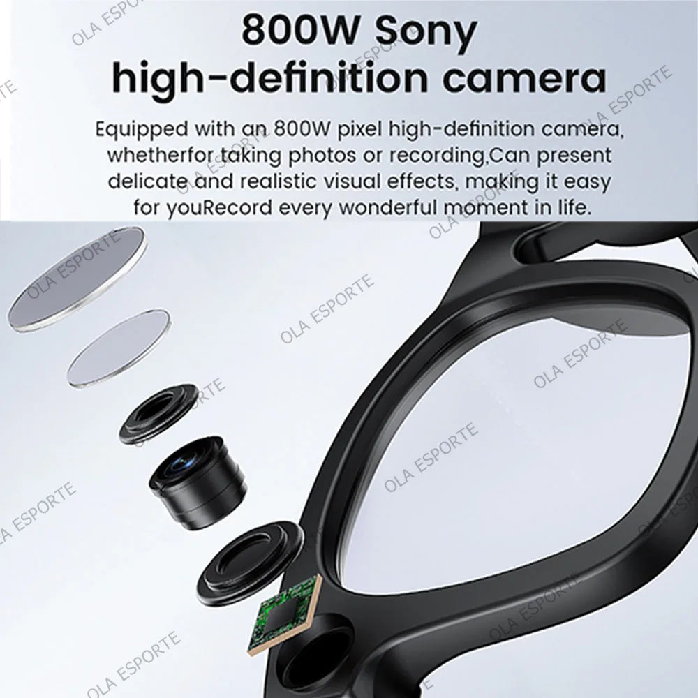 NEW Arrivals 4K AI Smart Glasses Multifunction Camera Bluetooth Call Voice Assistant Music Player Translate Glasses UV Polarized Sunglasses Xiaomi Outdoor Business Meetings Spy Glasses